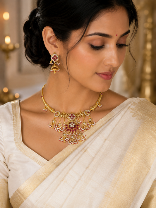 Ashvayukta Ratnashree Haar Set