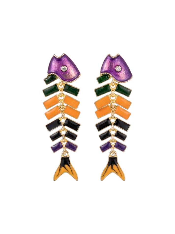 COLORED FISHBONE DROPS