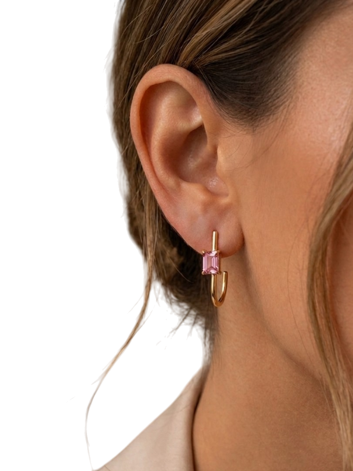 BLUSH LOOP EARRINGS