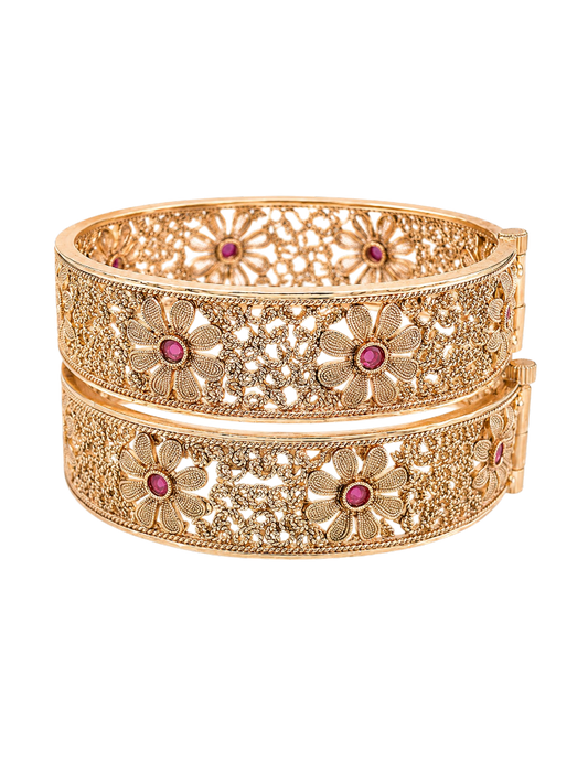 Meher Floral Filigree Kada