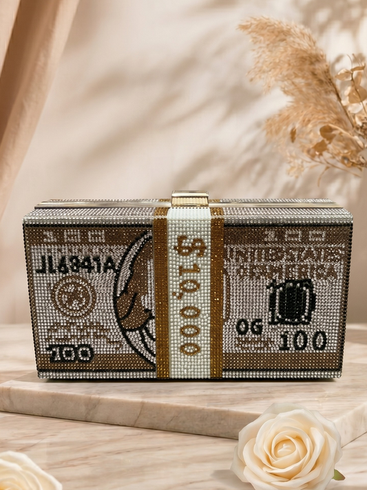 Money Glam Box Clutch