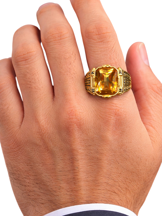 Amber King Ring