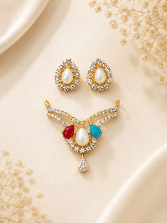 Muktatrayi Pendant Set