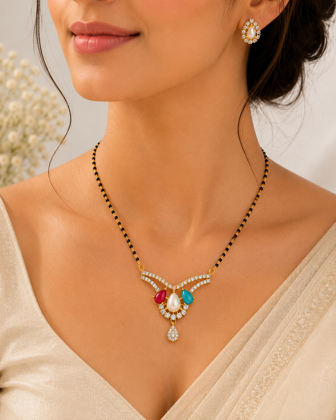 Muktatrayi Pendant Set