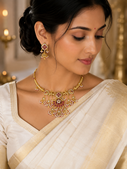 Ashvayukta Ratnashree Haar Set