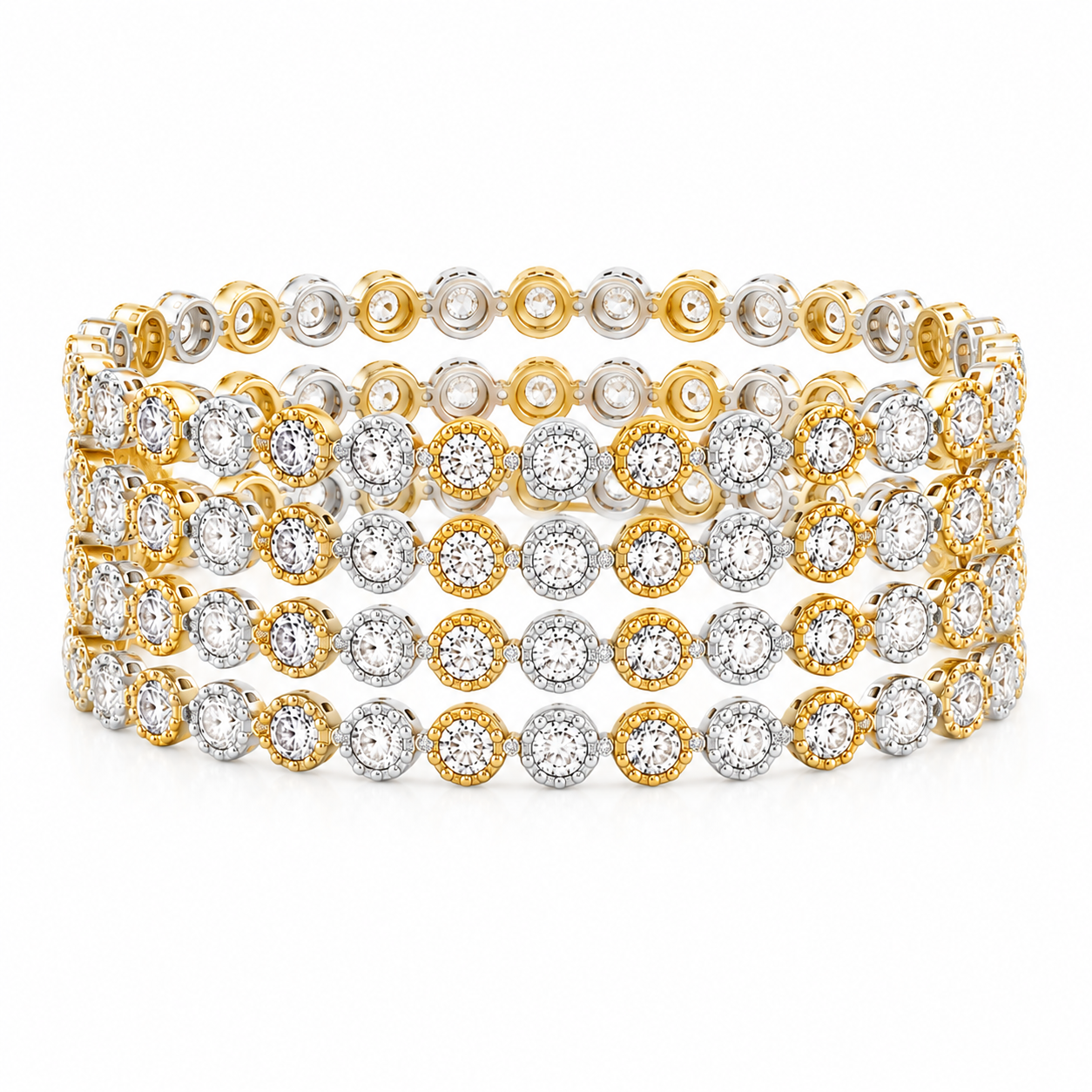 Noor Royale Dual-Tone Bangles