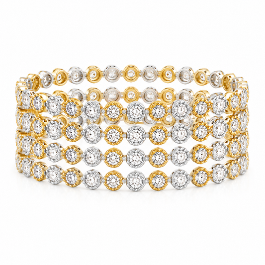 Noor Royale Dual-Tone Bangles