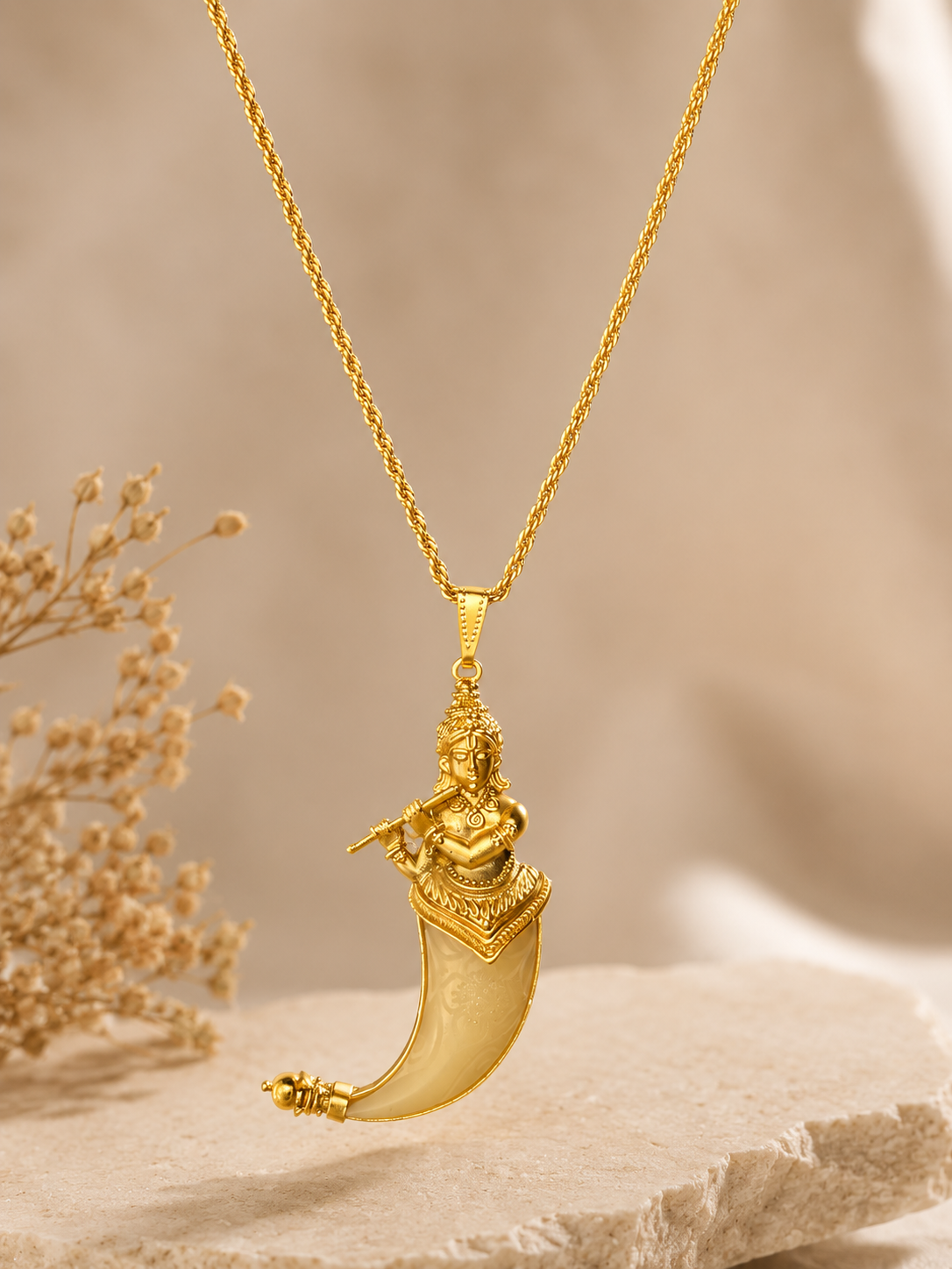Vaerune Krishna Tusk Pendant