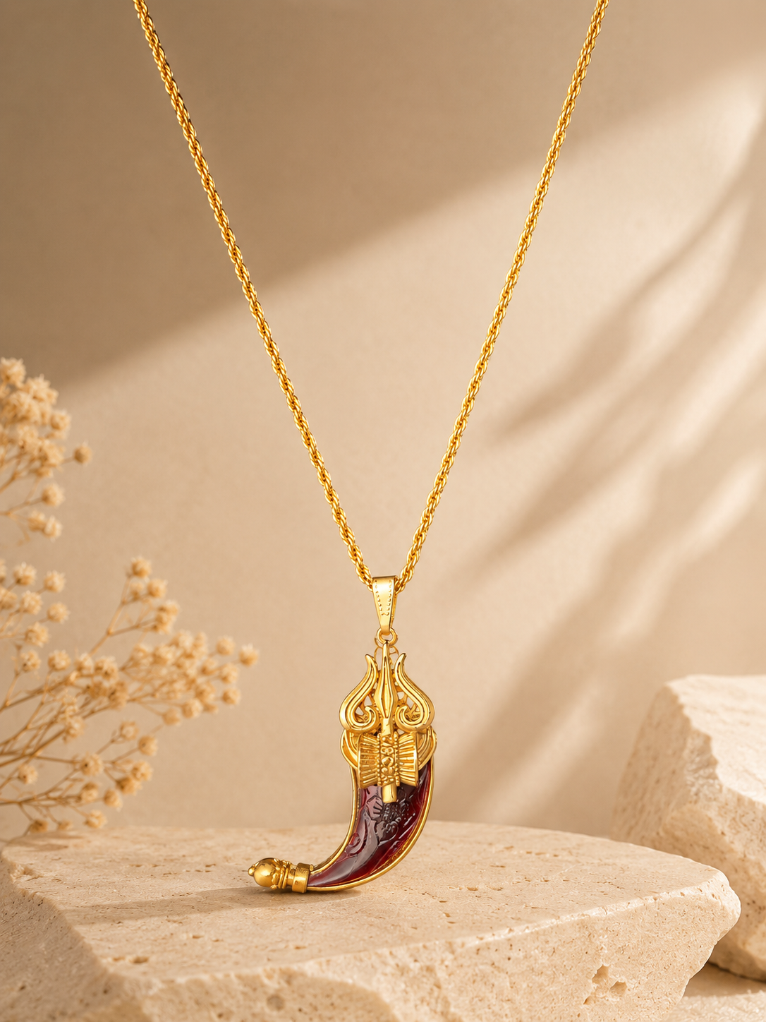 Dravyan Trishul Fang Pendant