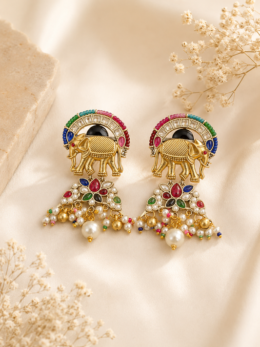Rangmahal Haathi Jhumkis