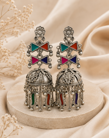 Rangmahal Tassel Jhumkis