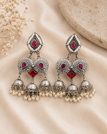 Raktim Mehrang Jhumkis