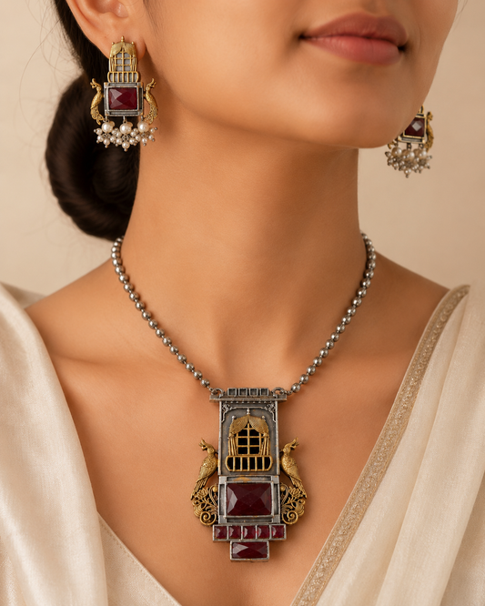 Jharokha Mayur Set