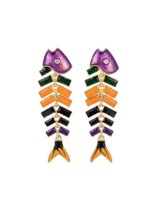 COLORED FISHBONE DROPS
