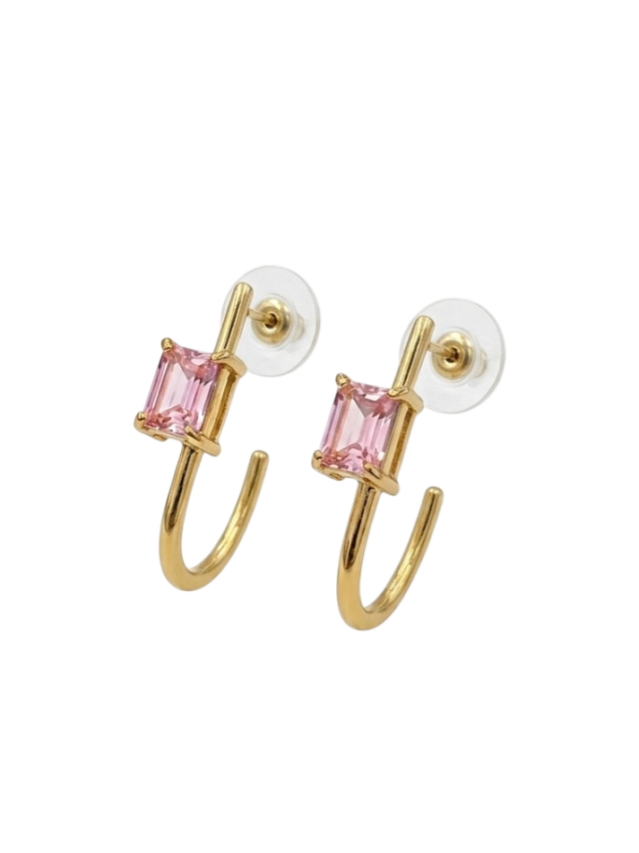 BLUSH LOOP EARRINGS