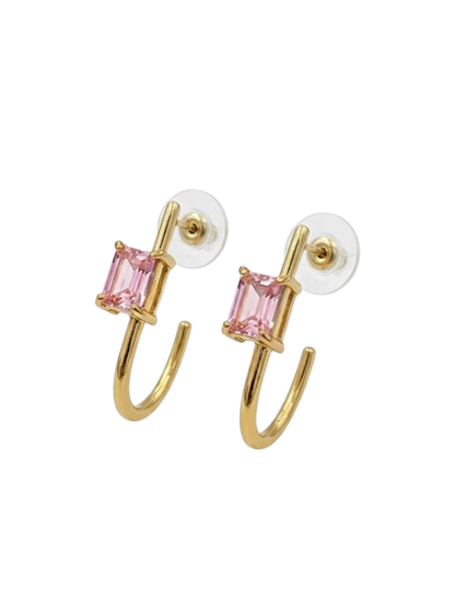 BLUSH LOOP EARRINGS