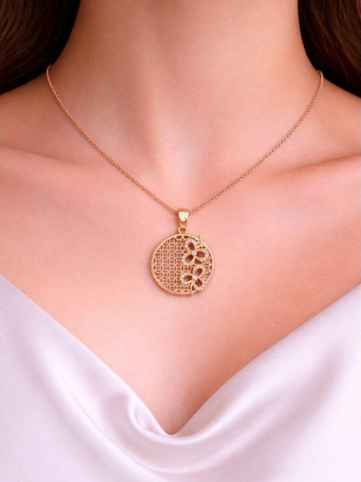 Rose Bloom Filigree Necklace