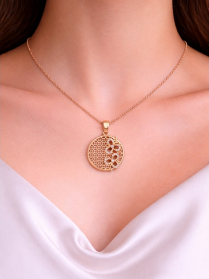 Rose Bloom Filigree Necklace