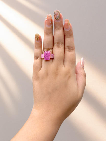 PINK CRYSTAL RING