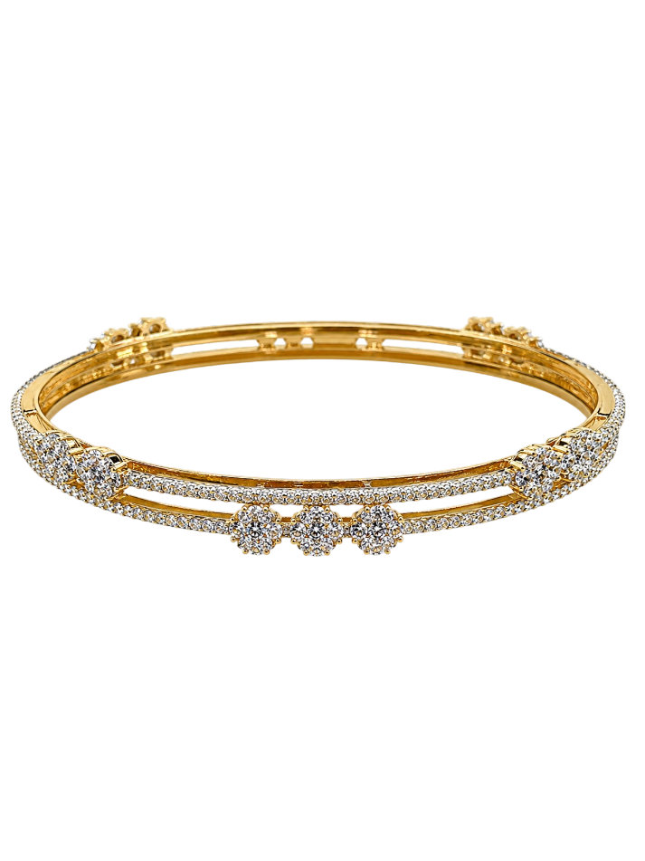 Elira Blossom Diamond Bangles