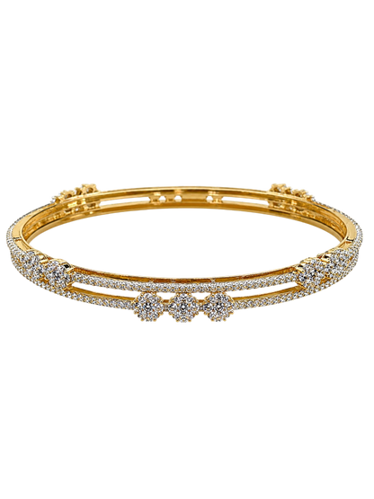 Elira Blossom Diamond Bangles