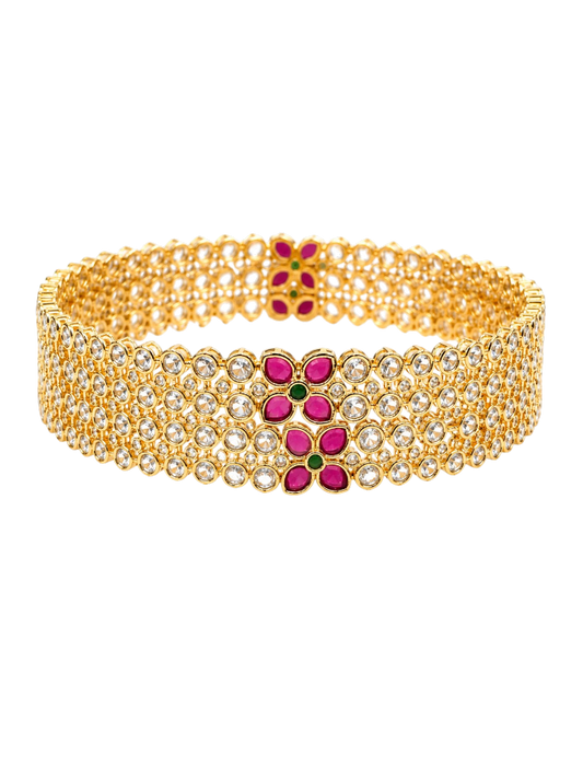 Gulrukh Polki Blossom Bangles
