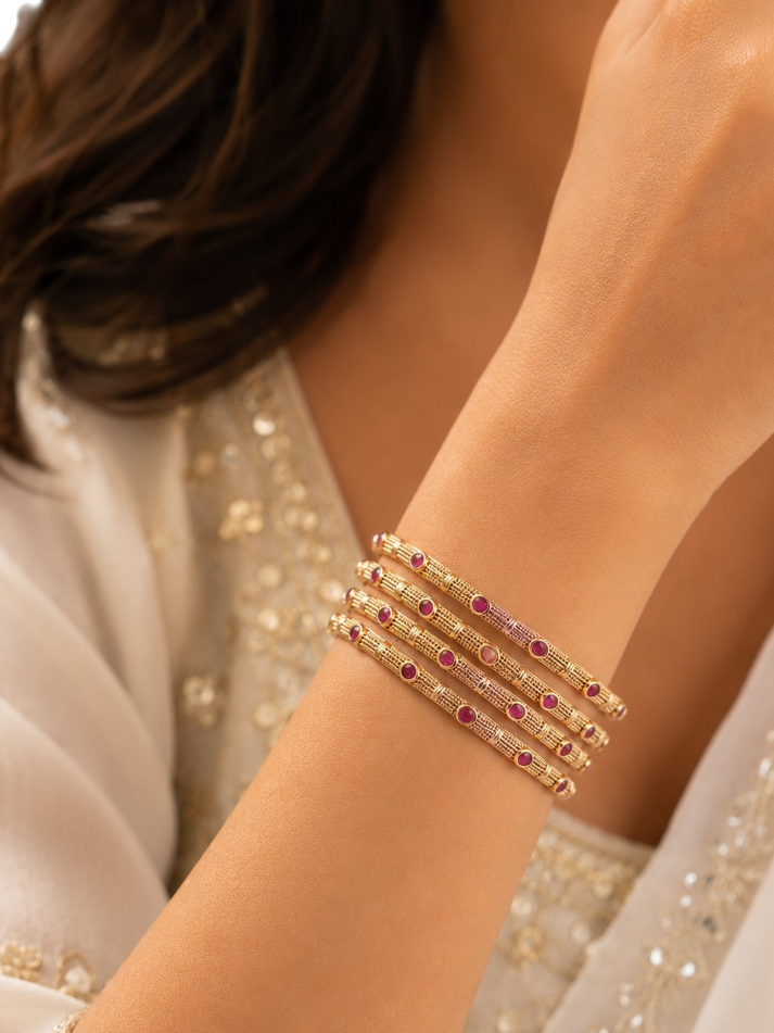 Zehra Ruby Classic Bangles