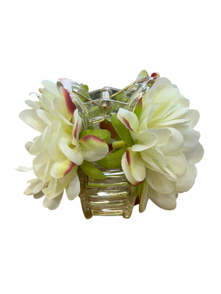 Blush Bloom Floral Claw Clip