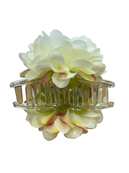 Blush Bloom Floral Claw Clip