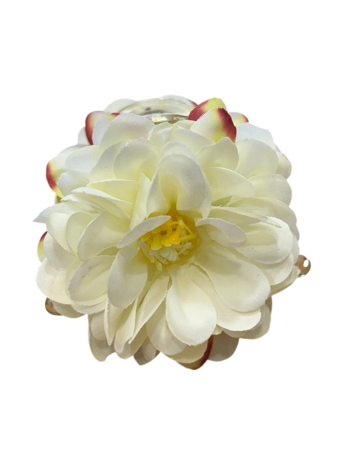 Blush Bloom Floral Claw Clip