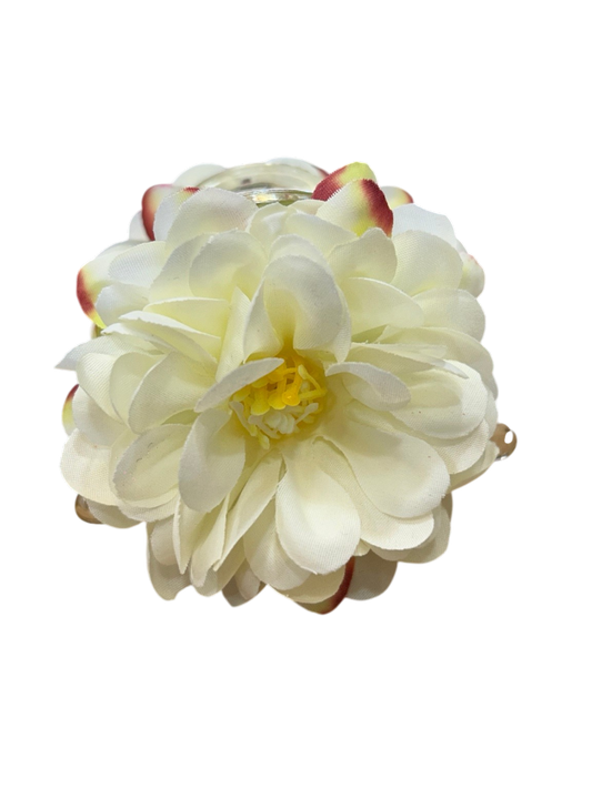 Blush Bloom Floral Claw Clip