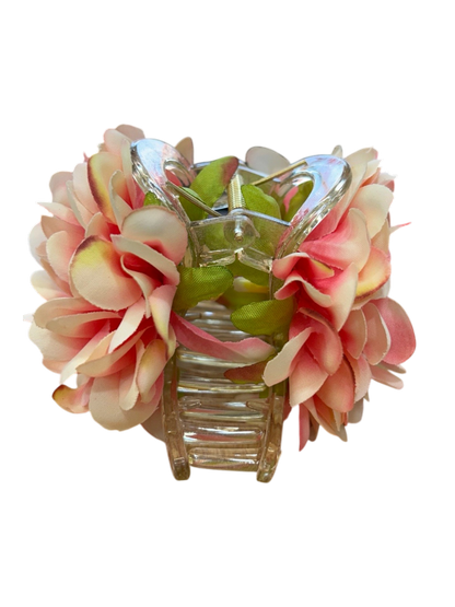 Blush Bloom Floral Claw Clip