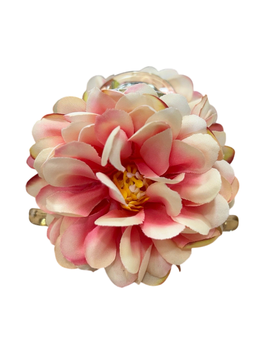 Blush Bloom Floral Claw Clip