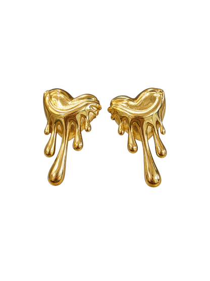 MOLTEN HEART DIP EARRINGS