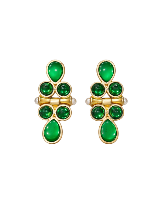 EMERALD ROYALE EARRINGS
