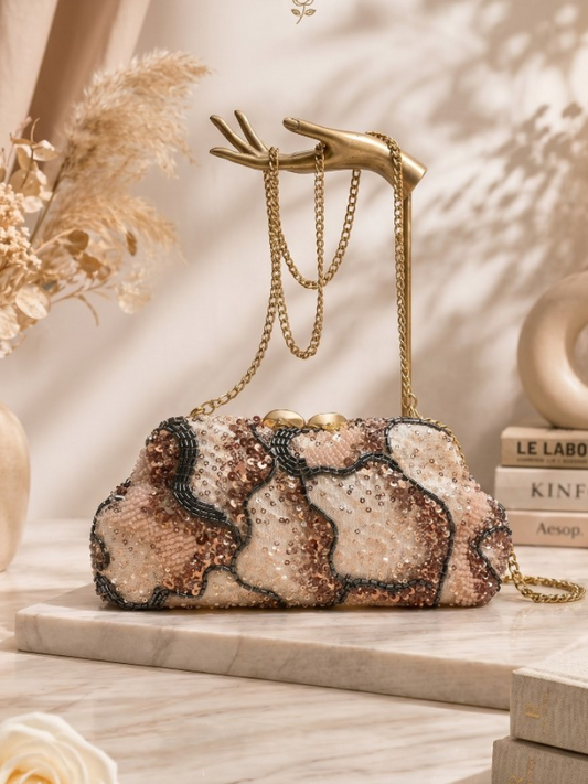 Champagne Sparkle Luxe Bag