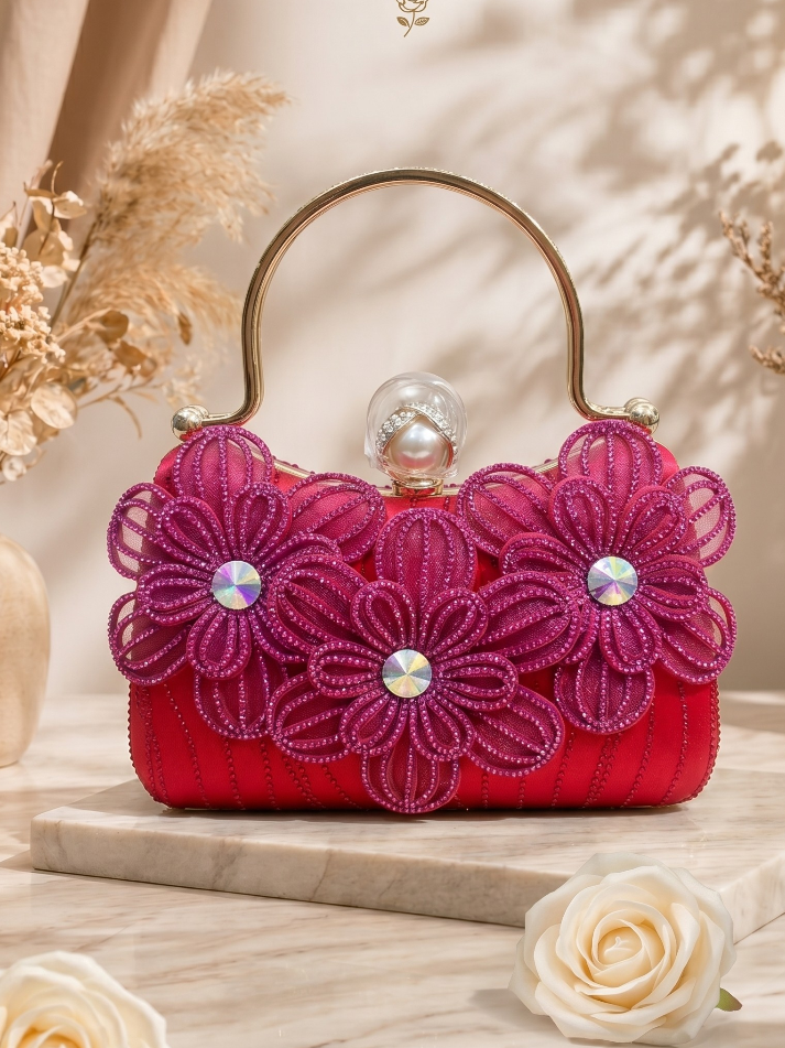 Fuchsia Blossom Luxe Bag