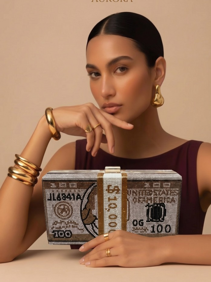 Money Glam Box Clutch