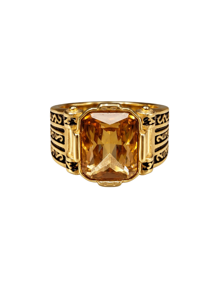 Amber King Ring