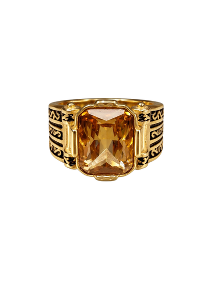 Amber King Ring