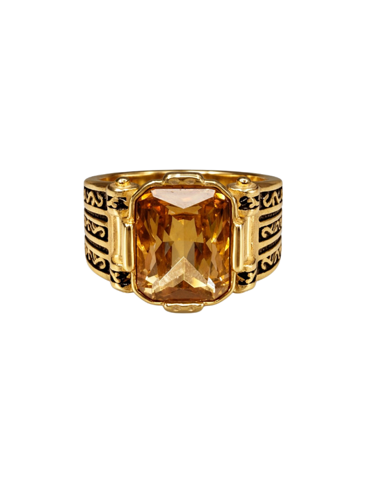 Amber King Ring