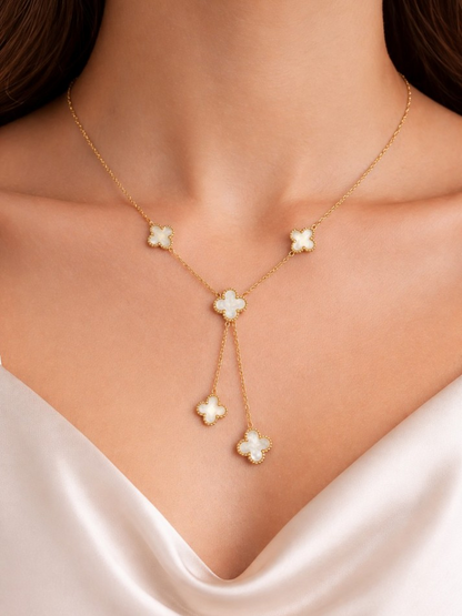 IVORY CLOVER LUXE NECKLACE