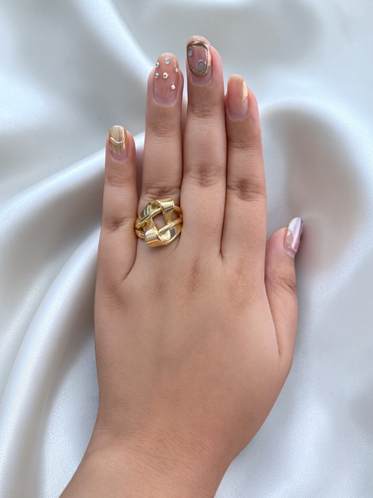 GOLDEN ORBIT RING