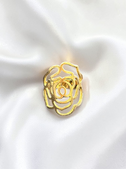 Golden Rose Outline Ring