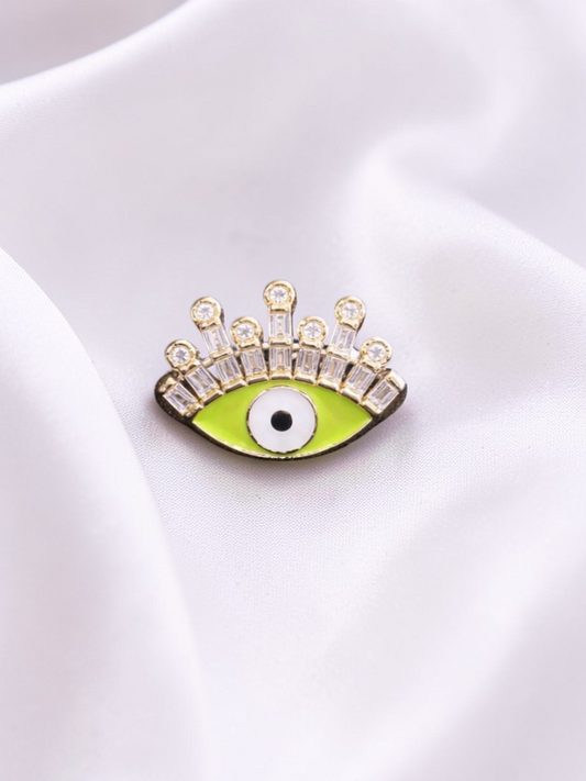 LIME LUXE EVIL EYE RING